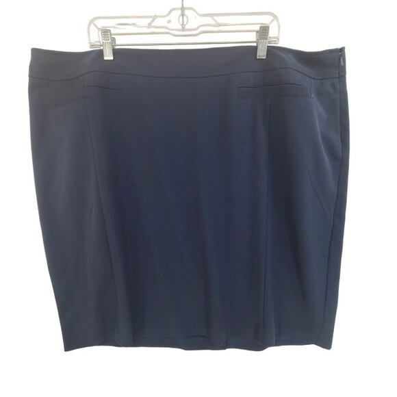 Lane Bryant Factory Women's Mini Aline Shirt Navy Blue Plus Corporate  Size 26 - Picture 1 of 6